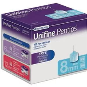 Unifine Pentips Short Pen Needle 31G x 8 mm (100 count)