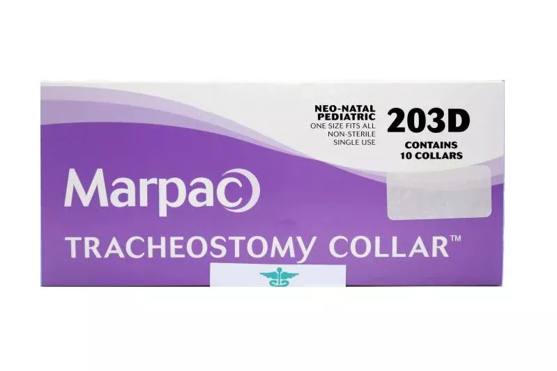 Universal Fit Pediatric Tracheostomy Collars fits 12-1/2" Neck Size, Blue