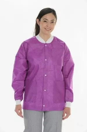 Valumax International Lab Jacket ValuMax Extra-Safe™ Plum Small Hip Length Limited Reuse - M-987620-3428 - Pack of 10