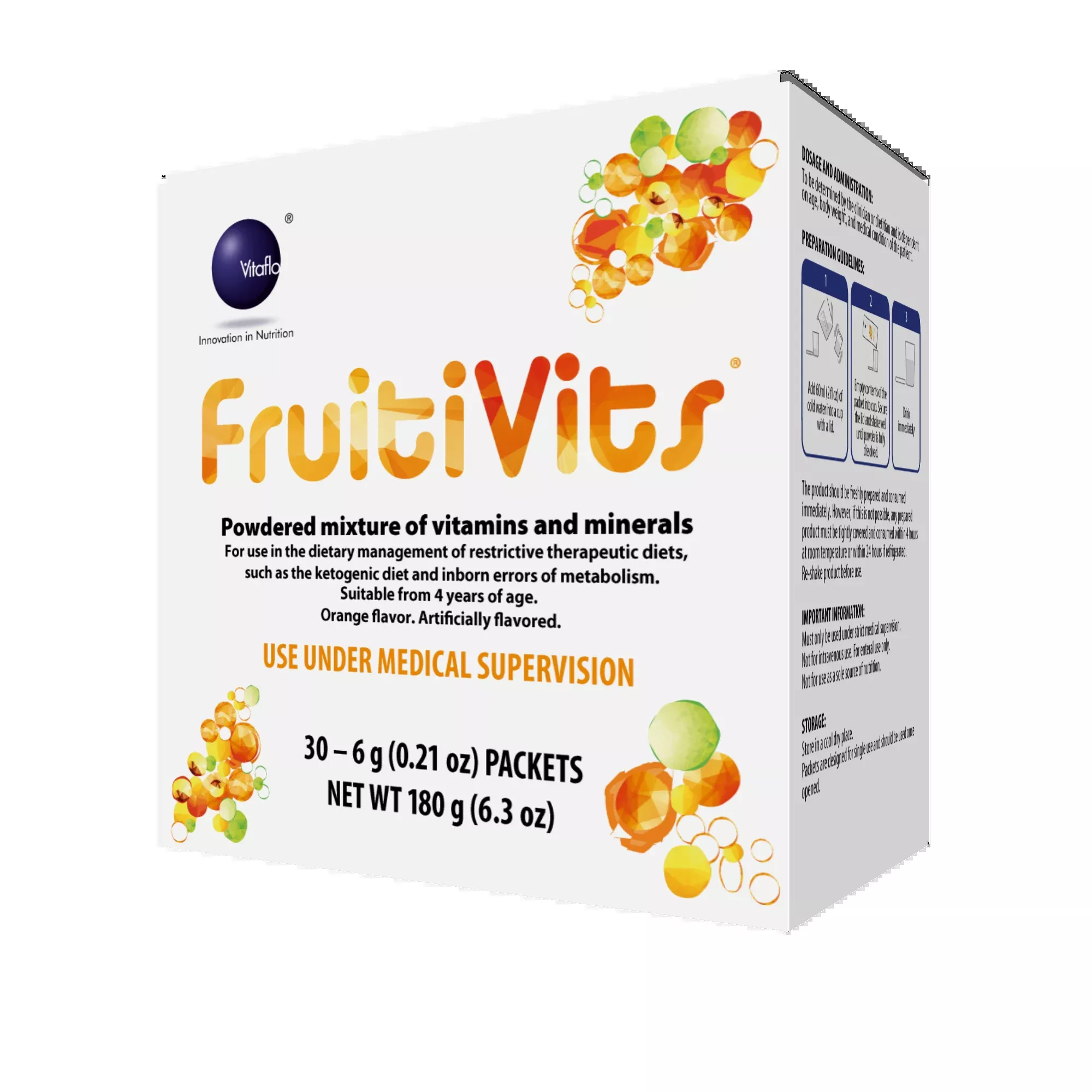 Vitaflo FruitiVits Ketogenic Oral Powder Supplement
