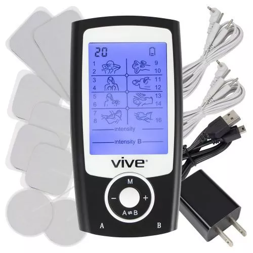 Vive Tens Unit Electrotherapy Stim Machine - 8-Mode