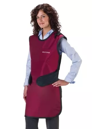 Wolf X-Ray Easy Wrap X-Ray Apron with Thyroid Collar Navy Blue Medium - M-1133244-890 - Each