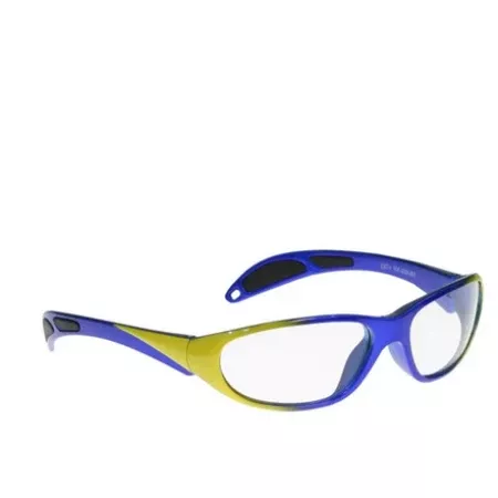 Wolf X-Ray Radiation Protection Glasses Wolf Cityliner Wraparound Clear Tint Glass Lens Purple / Gray Frame Over Ear One Size Fits Most - M-1141748-949 - Each