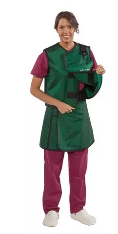 Wolf X-Ray X-Ray Apron / Vest with Thyroid Collar Royal Blue Wraparound Style Medium - M-906283-3733 - Each