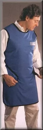 Wolf X-Ray X-Ray Apron with Thyroid Collar Blue Easy Wrap Style Large - M-718203-3652 - Each