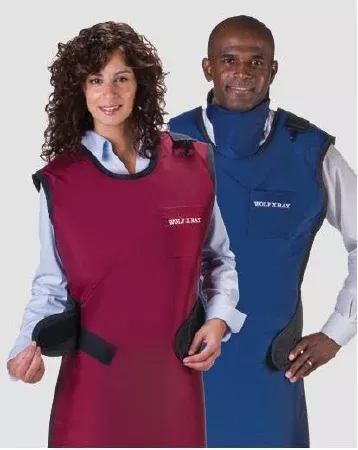 Wolf X-Ray X-Ray Apron with Thyroid Collar Teal Easy Wrap Style Medium - M-806887-4708 - Each