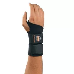 Wrist Support ProFlex 670 Ambidextrous Double Strap Neoprene Left or Right Hand Black Medium