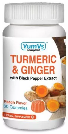 YumV's Turmeric and Ginger with Black Pepper Extract Gummies
