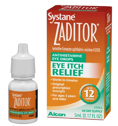 Zaditor Antihistamine Eye Drops - Allergy & Eye Itch Relief