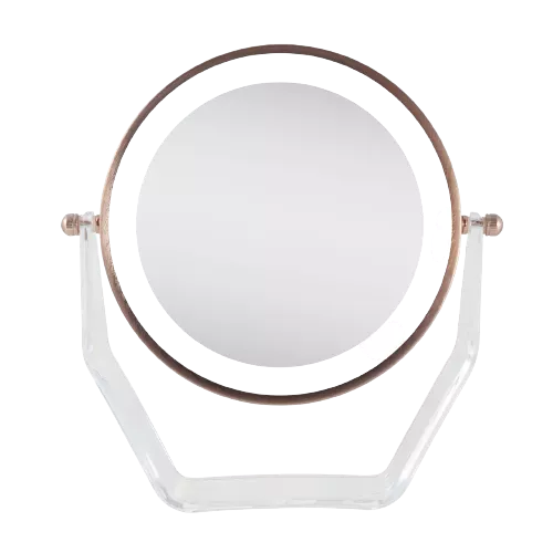 Zadro Two-Sided LED Lighted Vanity Swivel Mirror in Acrylic Base