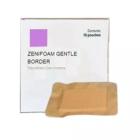ZeniMedical ZeniFoam Gentle Border Sacral Foam Dressing With Silicone Adhesive Border