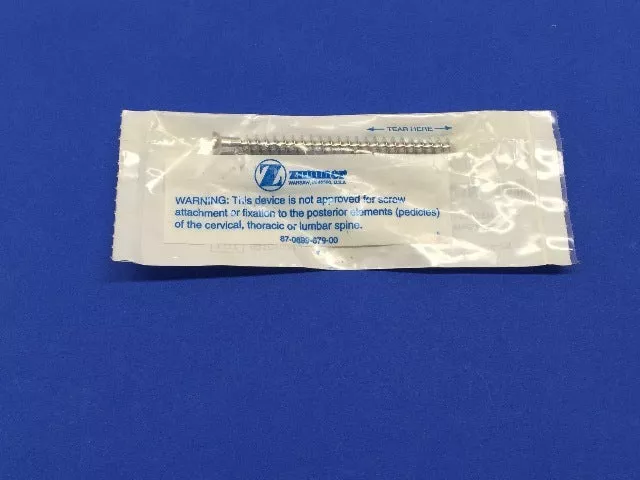 Zimmer 2347-26-75 Cancellous Bone Screw Fully Threaded Hex Head 6.5mm x 75mm