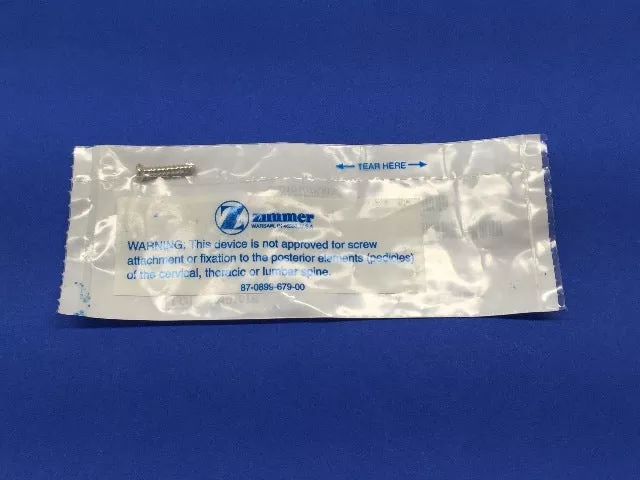 Zimmer 2348-16-35 Cortical Bone Screw Self-Tapping Hex Head 3.5mm x 16mm